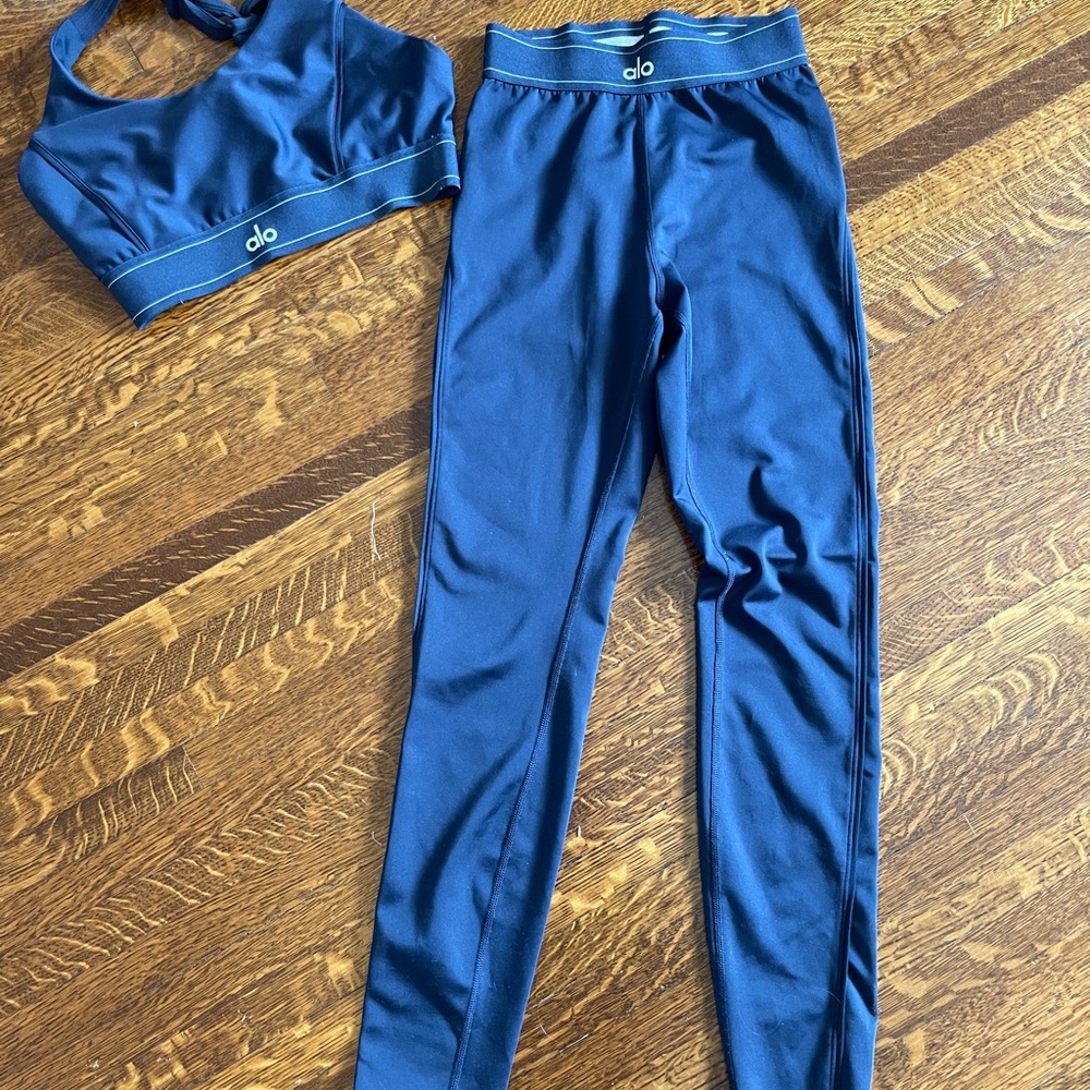 ALO airlift high waist suit up legging and bra
